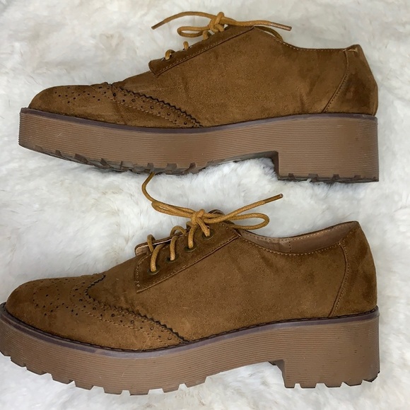 Zapshop Oxford Lace Up Platform Shoes - Picture 4 of 10